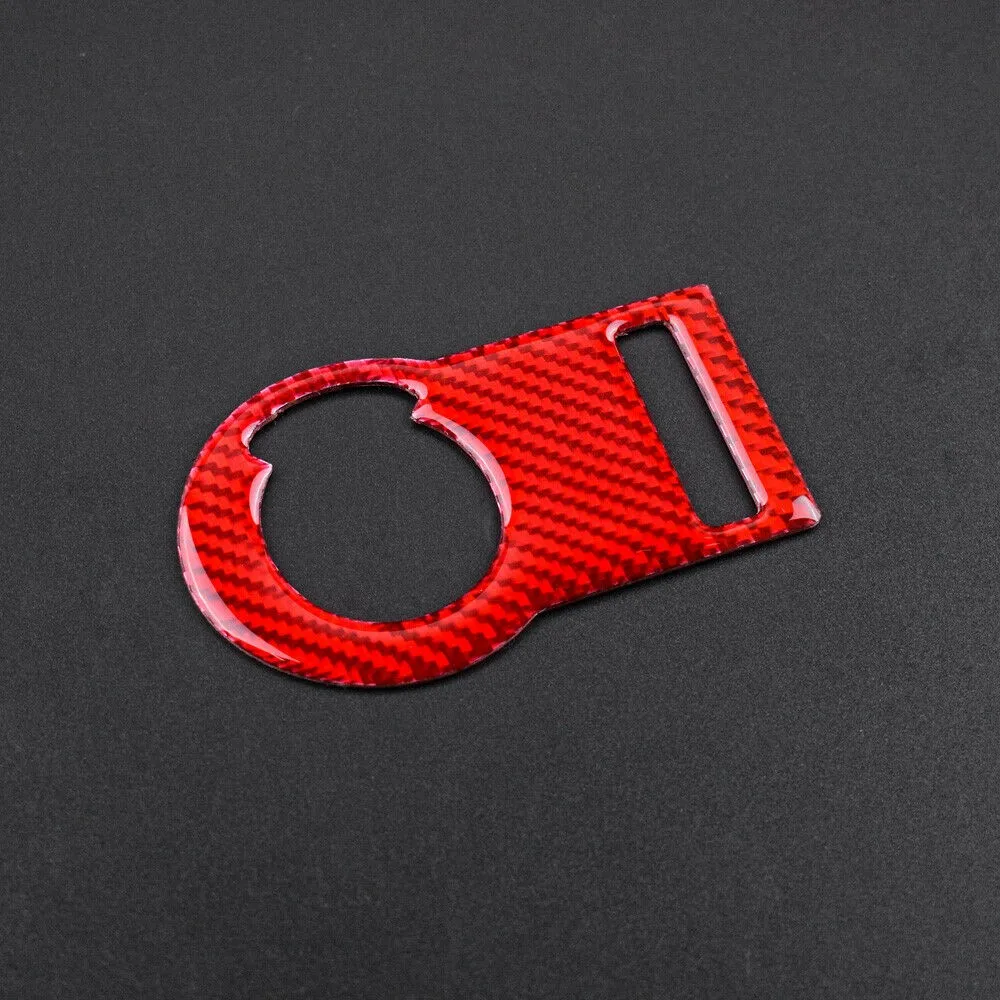 

1pc Headlight Switch Button Sticker Car Carbon Fiber Cover Trim New Practical