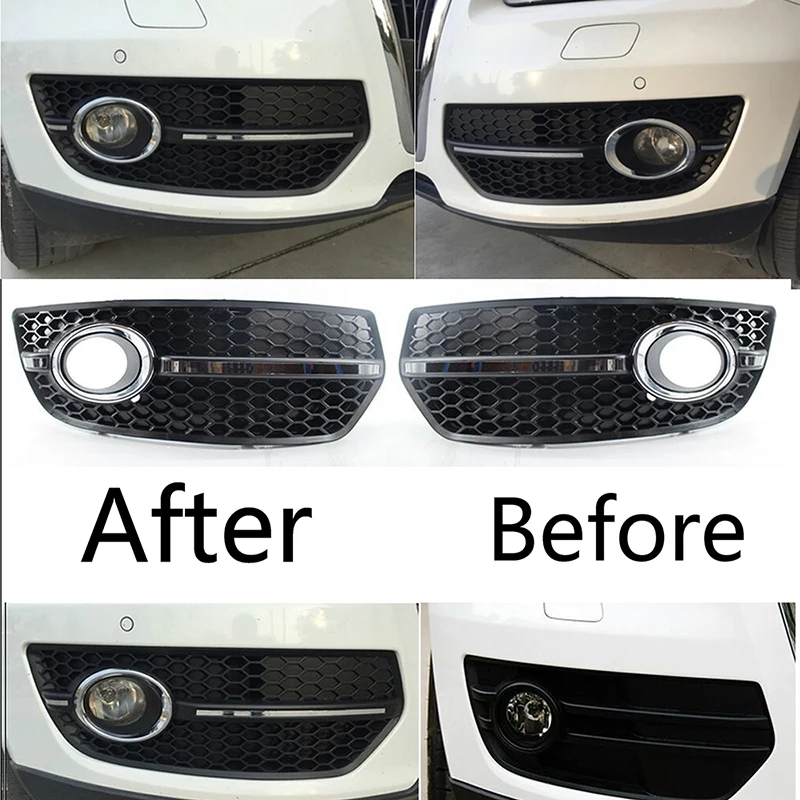 Передняя решетка бампера POSSBAY подходит для Audi Q5(8R) MK1 2008/2009/2010/2011/2012 передняя фара