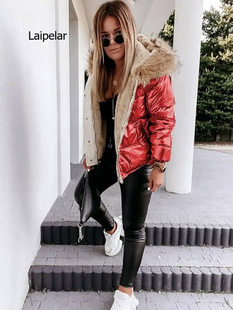 Куртка женская оверсайз флисовая парка на каждый день молнии стеганое пальто с