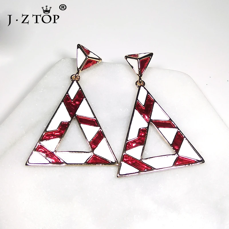 Модные яркие разноцветные Серьги подвески контрастные геометрические