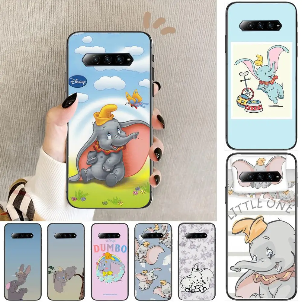 

Dumbo Anime Phone Case For xiaomi Black Shark 2 3 3s 4 Pro Helo Black Cover Silicone Back Prett