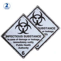 dl 2 pack danger infectious substances black industrial craft infectious substance outdoor store sign white 10 x 10