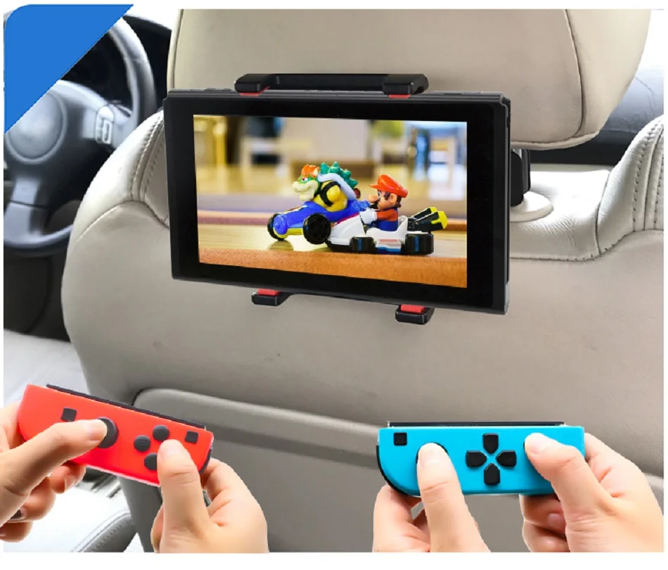 Автомобильный кронштейн на подголовник для Nintendo Switch регулируемый держатель