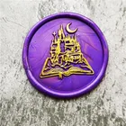 Книга замок печать штамп, луна, печать, вечерние сургучная Печать комплект печатей приглашение уплотнения, подарочная упаковка конвертов уплотнения