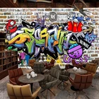 Фото на заказ, 3d-граффити, кирпичная роспись, KTV, постер для бара, кафе, ресторана, Декор, искусство, настенные самоклеящиеся обои
