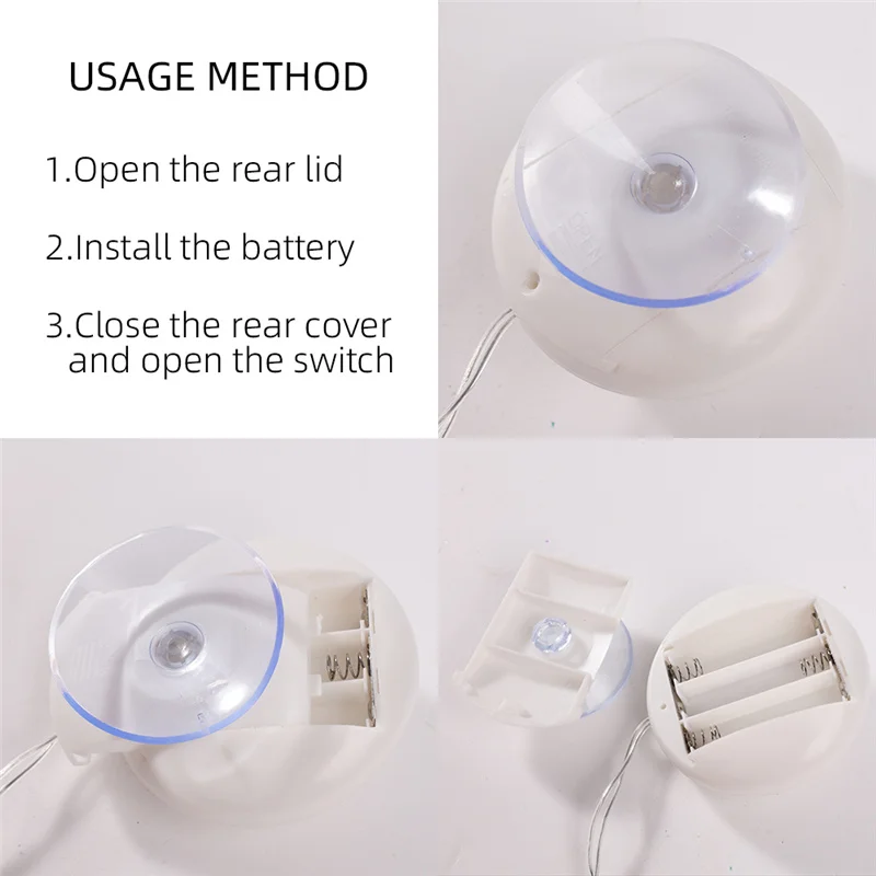 Рождественские светодиодные фонари для украшения окон в форме Санта-Клауса