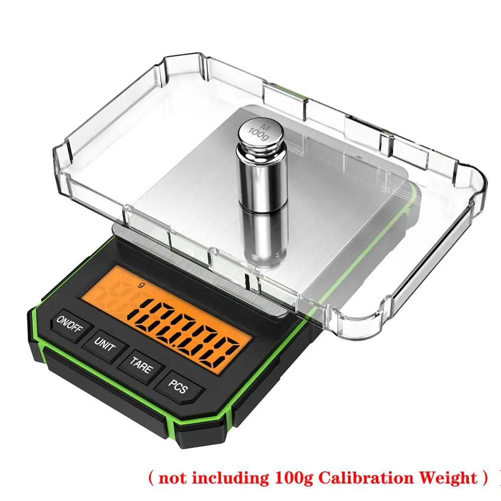 B&aacute;scula Digital electr&oacute;nica multifunci&oacute;n de alta precisi&oacute;n, balanza de cocina para alimentos de 0,05g-300g, con pantalla LCD-0