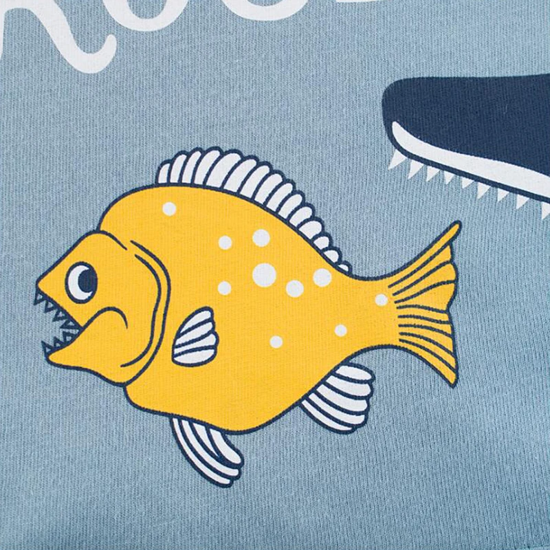 BINIDUCKLING Summer Toddler Boy Clothes Set Cartoon Cotton Blue Short Sleeve T-shirt+Shorts 2PCS For Kid Children Clothing Sets |