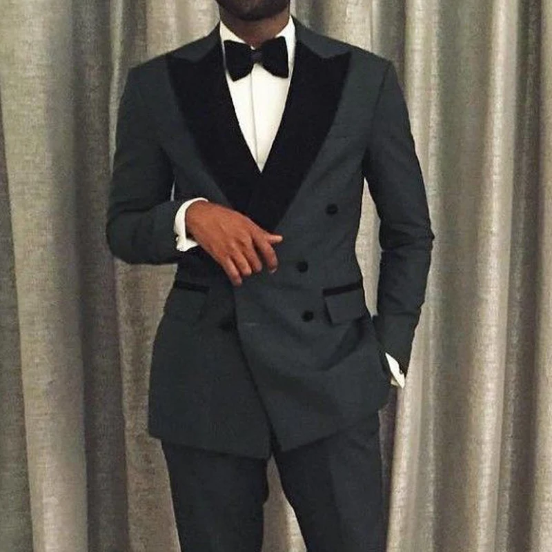 Двойная дышащая приталенная юбка для мужчин смокинг со стразами и отложным