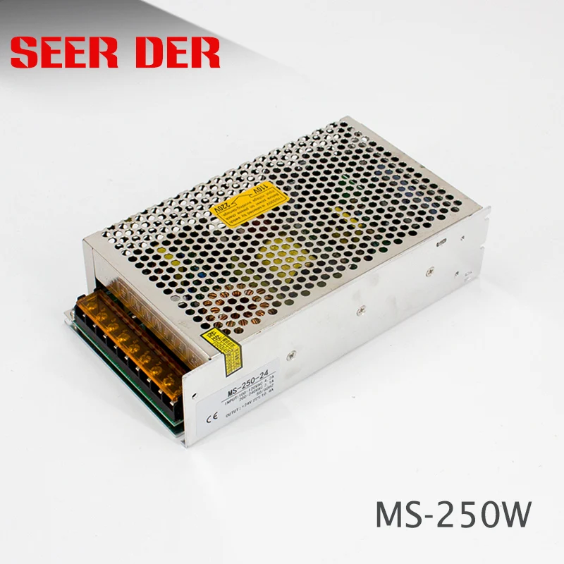 Одобренный CE MS 250W высокое качество 5 В 12 24 15 в 48 atm источник питания для led cctv|power supply