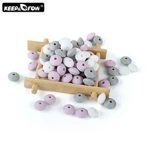 10 шт., силиконовые бусины для прорезывания зубов, 12 мм