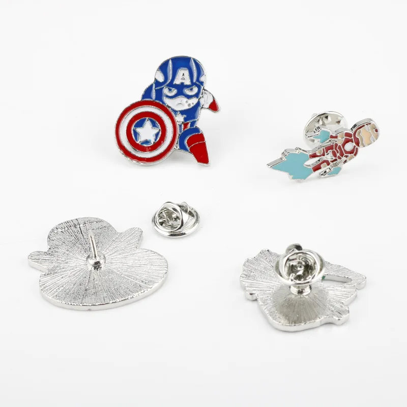 

Disney Marvel Avengers Iron Man Deadpool Captain America Thanos Spider-Man Brooch Badge Pin Gift for Men Women Bag Accessories