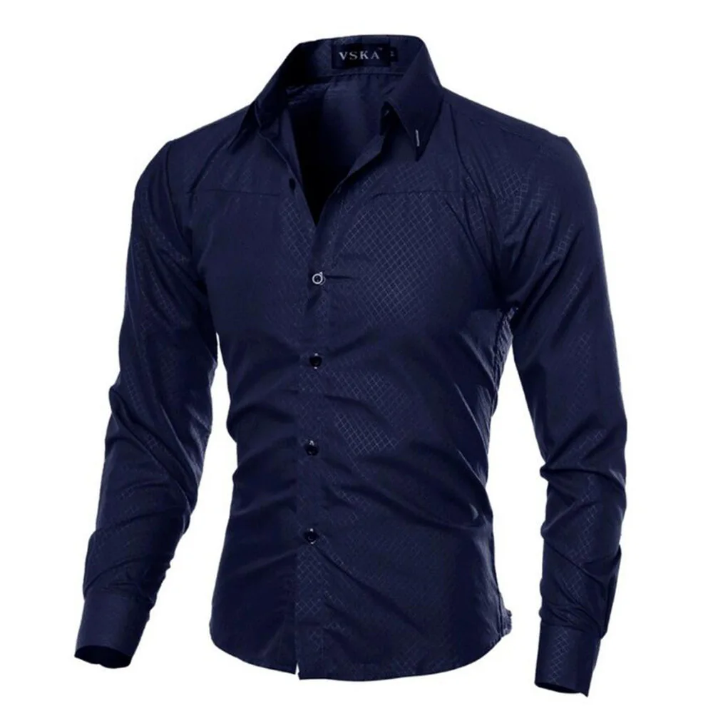 Men's Classic Business Long-sleeved Slim-fit Formal Shirt