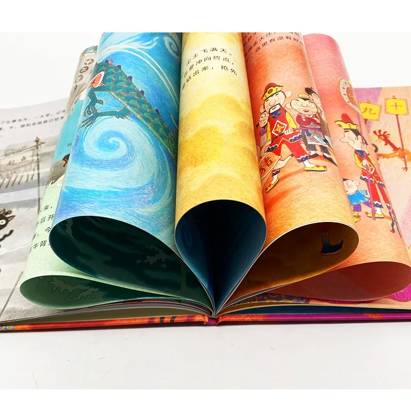 

The Story of Chinese Zodiac Painting Picture Book Children Enlightenment Early Education Reading Story Book