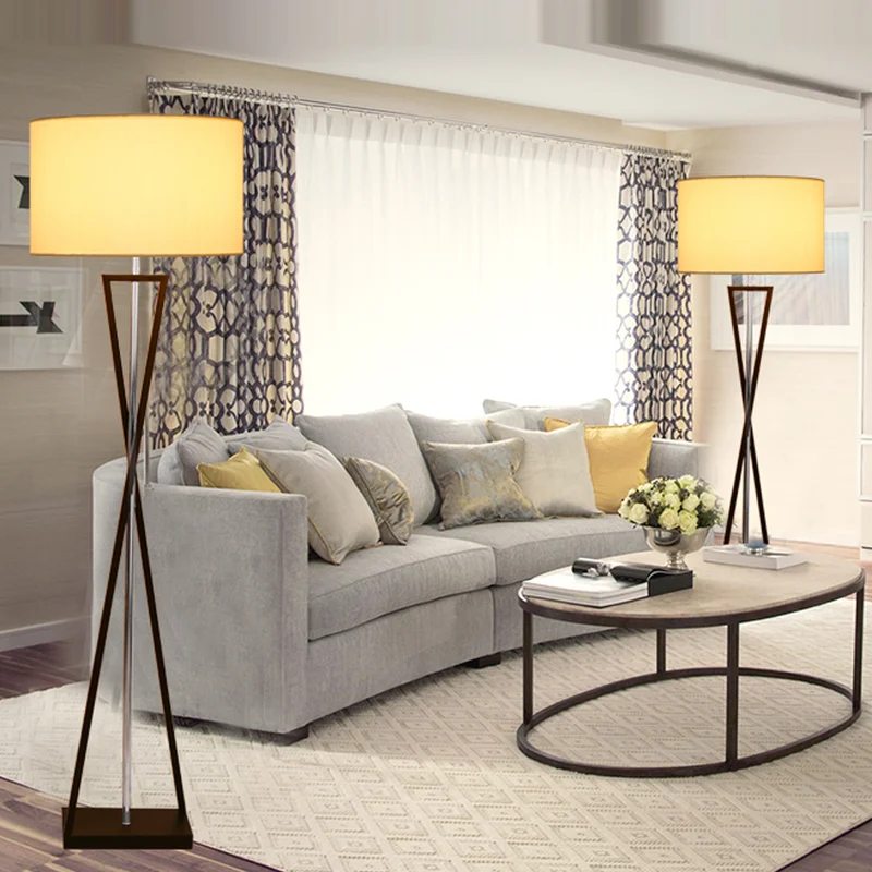 Скандинавская Светодиодная лампа из железной ткани напольный светильник для