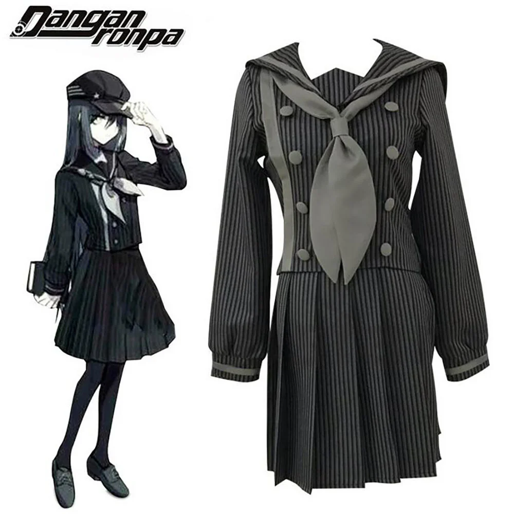 

Anime Danganronpa V3: Killing Harmony Saihara Shuichi Super Detective Female JK Uniform Sailor Dress Halloween Outift Cos Custom