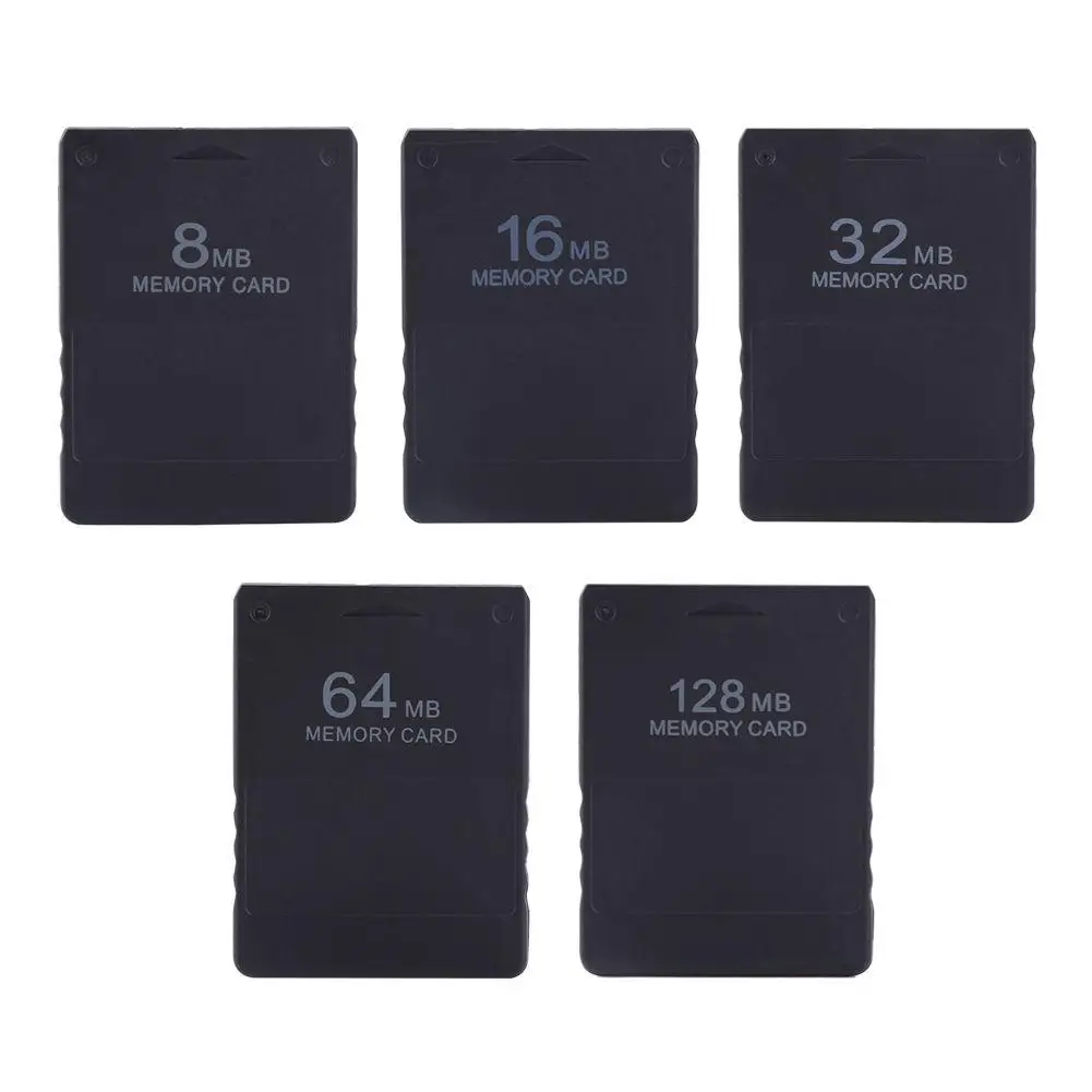 

Black 128MB 64MB 32MB 16MB 8MB Memory Card Game Save Data Module For Sony PS2 PS For Playstation 2 Extended Card Game Accessorie