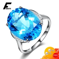 fuihetys trendy finger ring for women 925 silver jewelry accessories with zircon gemstone open finger rings wedding party gift