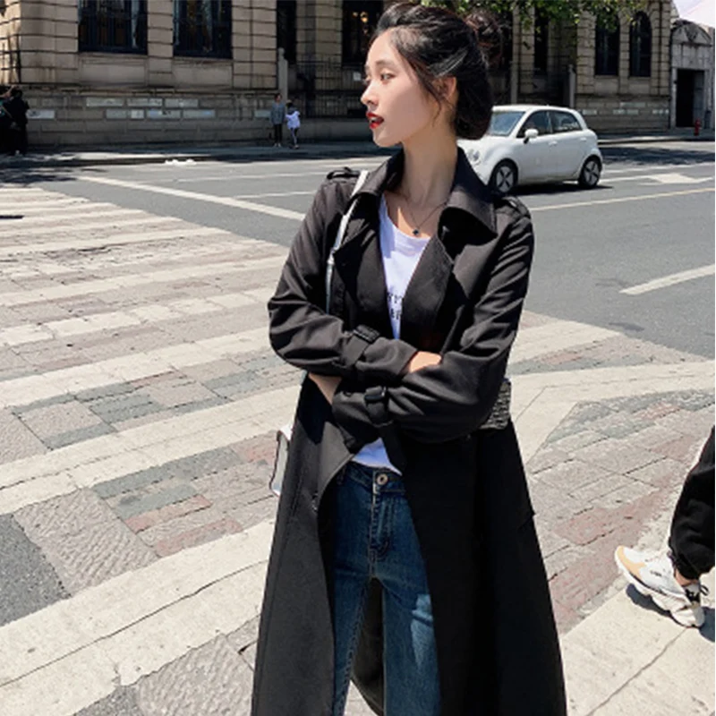 

2021insy2k traf Korean style plus size windbreaker women's spring and autumn loose coat пало женское Ѭен женский veste femme