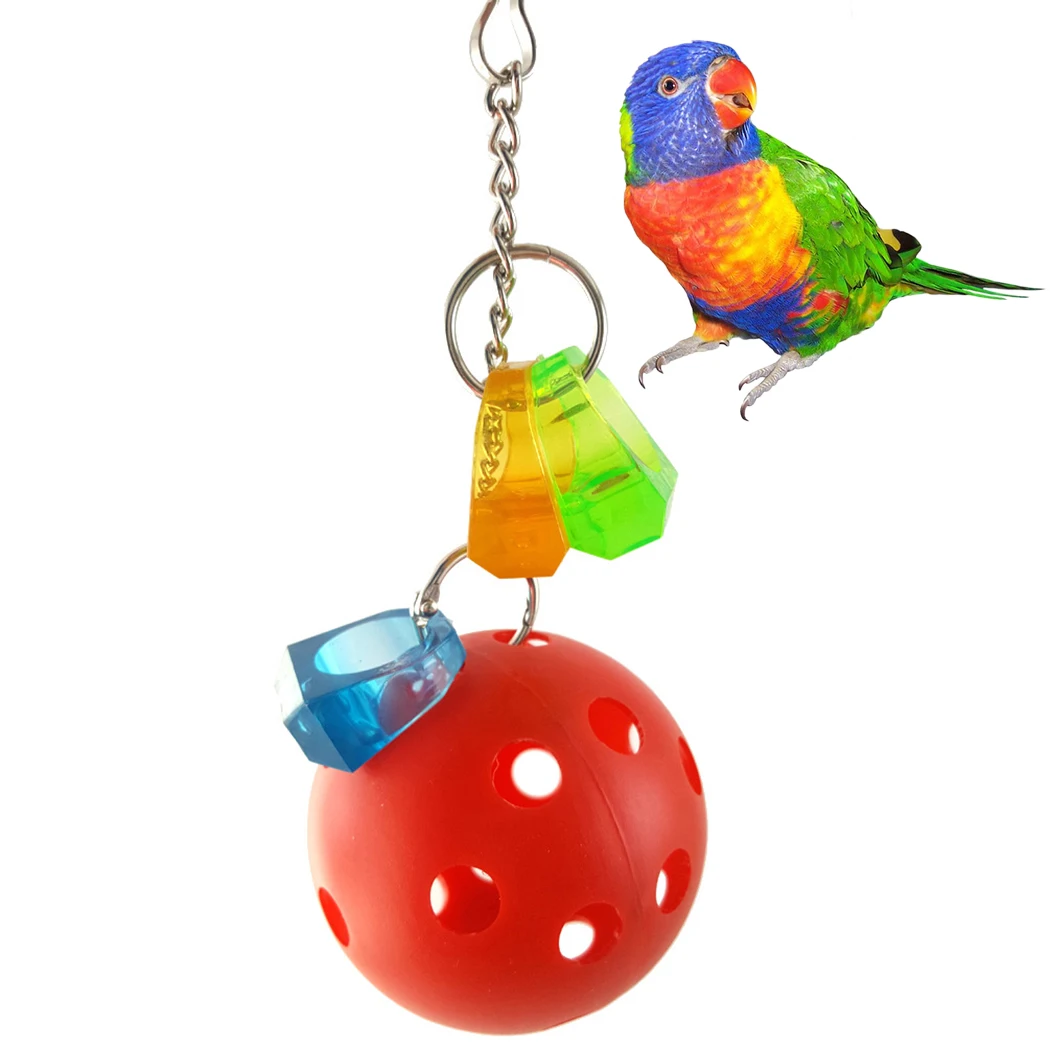 

1 шт. разные цвета попугая игрушка попугай Укус игрушка устойчивый Игрушки для птиц жевательная игрушка для попугаев клетка висит Пластик к...