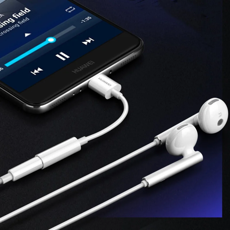 Оригинальный разъем для наушников HUAWEI USB Type C 3 5 мм аудиокабель AUX Huawei P30 P40 Mate 20 30 Pro