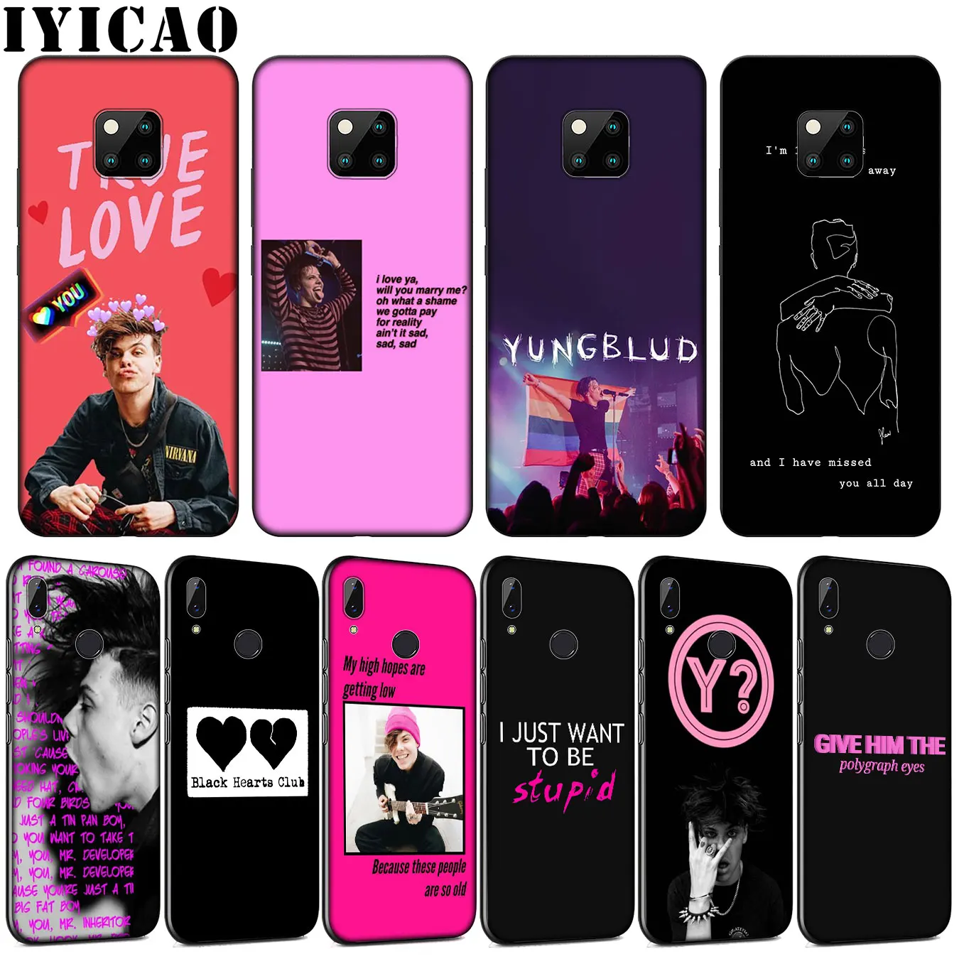 Мягкий силиконовый чехол Yungblud для Huawei Mate 30 20 10 Pro Nova 5i 4 3 3i 2i 2 Lite|Бамперы| |