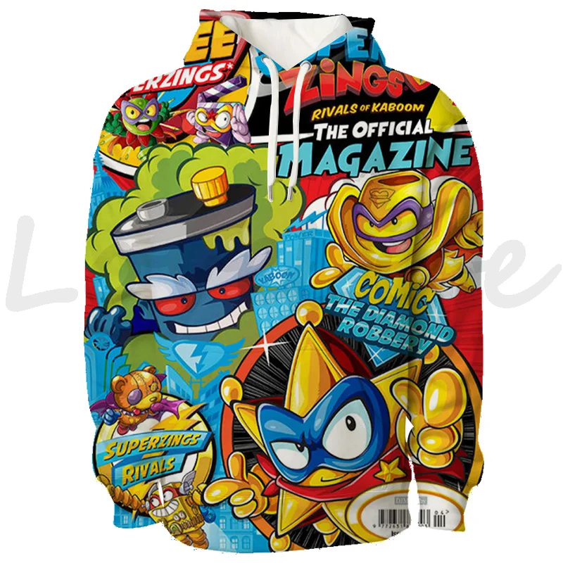 

Clothes for Teens Super Zings Hoodie Kids Boys Girls Sweatshirts Super Zings Printing Children Hoodies Hooded Sportswear