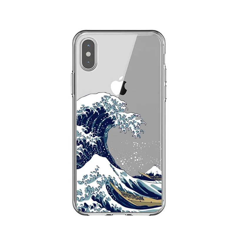 Большая волна от Kanagawa чехол для телефона iphone 6 6S 7 8 plus X XS MAX XR 5 5S SE японская морская
