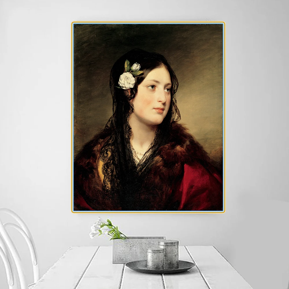 Citon Фридрих вон Амерлин 》 портрет Элиса кройзбера живопись на холсте масляная