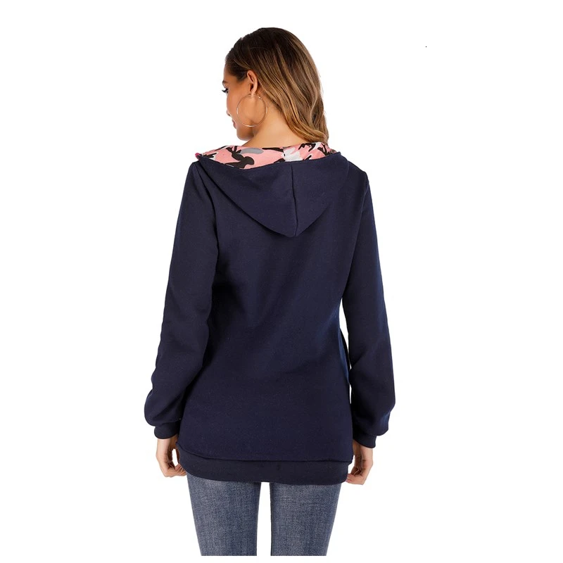 Толстовка для кормящих женщин с длинным рукавом грудного вскармливания кенгуру