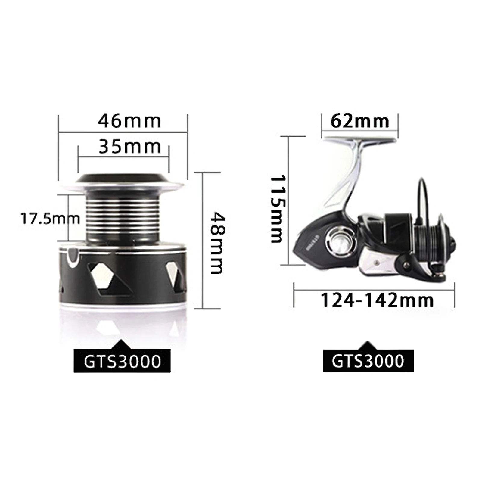 

Carbon Spinning Reel Waterproof Long-Distance Fishing Reel Clearance Free Double Bearing Remote Casting Wheel