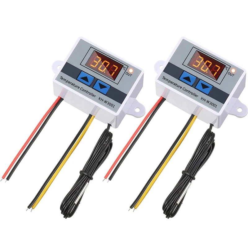 

XH-W3001 Digital LED Temperature Controller With Waterproof Probe Programmable Heating Cooling Electronic Thermostat
