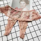 Порно Сексуальные трусики с открытой промежностью размера плюс кружевные стринги и G-стринги женская прозрачная Экзотическая одежда женские Эротические трусики