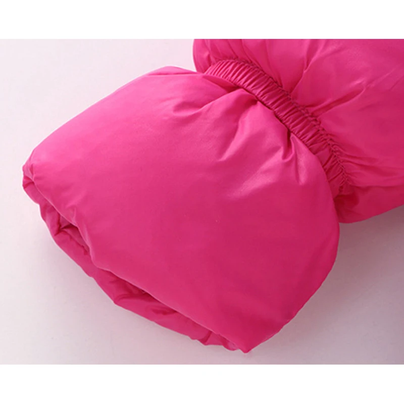 Пуховая хлопковая зимняя одежда для маленьких девочек и мальчиков вязаный