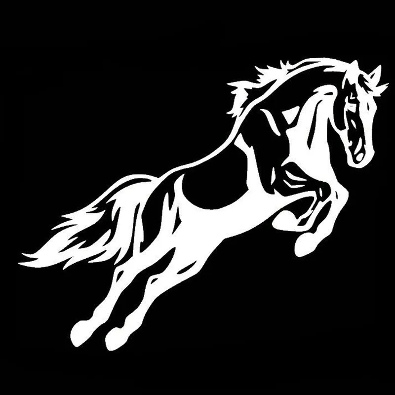 

15cmx11cm Funny horse Vinyl Car stickers Decals Motorcycle Accessories Car-Window Decorative Goods PVC