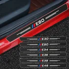 Мультиплекс, 4 шт., защитная наклейка на бампер автомобиля из углеродного волокна, накладка, аксессуары для BMW E30, E34, E36, E39, E46, E60, E87, E90