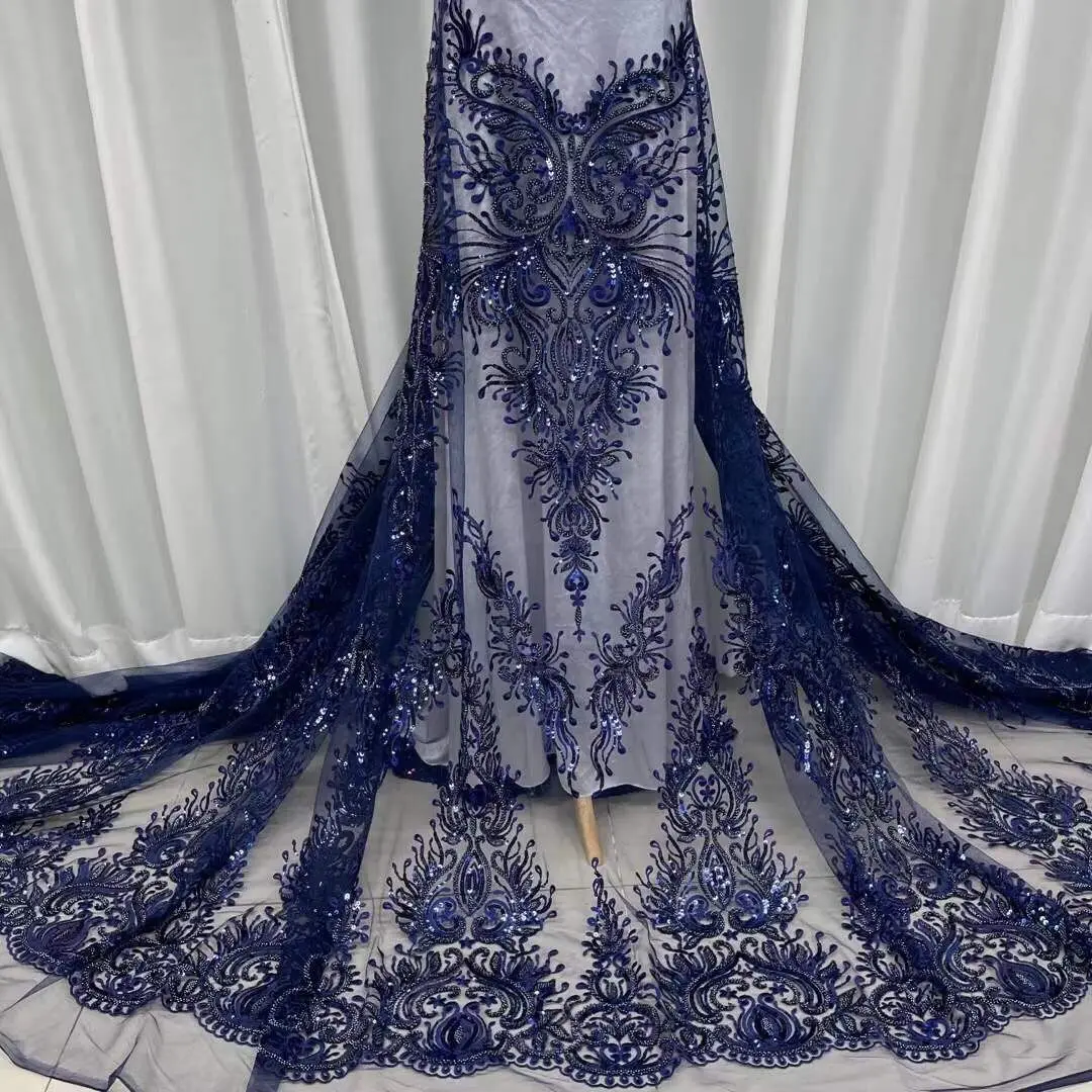 

African style The latest net lace fabric design SYJ-168881 for party wedding cloth 5 yards