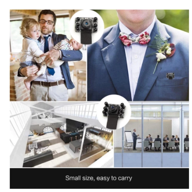 HD 4K DIY Portable WiFi IP Mini Camera P2P Wireless Micro Webcam Camcorder Video Recorder Night Vision Remote View 128g Card