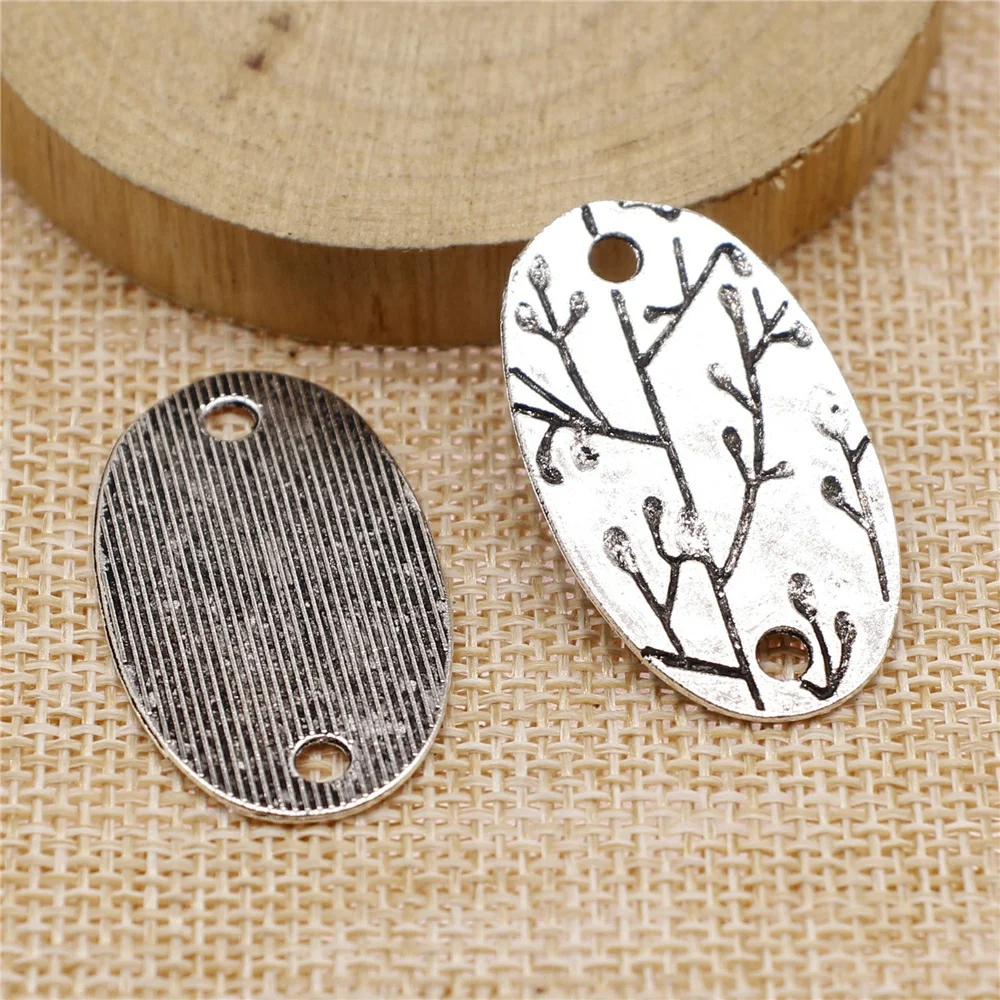 

10pcs 37x21mm Oval Piece Charms For Jewelry Making Oval Piece Connector Charms Charm Oval Piece Connector