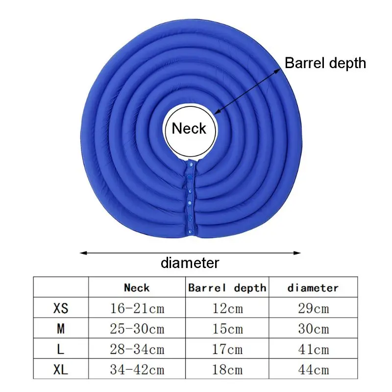 Ошейник для собак и кошек мягкий удобный защитный ошейник против укусов