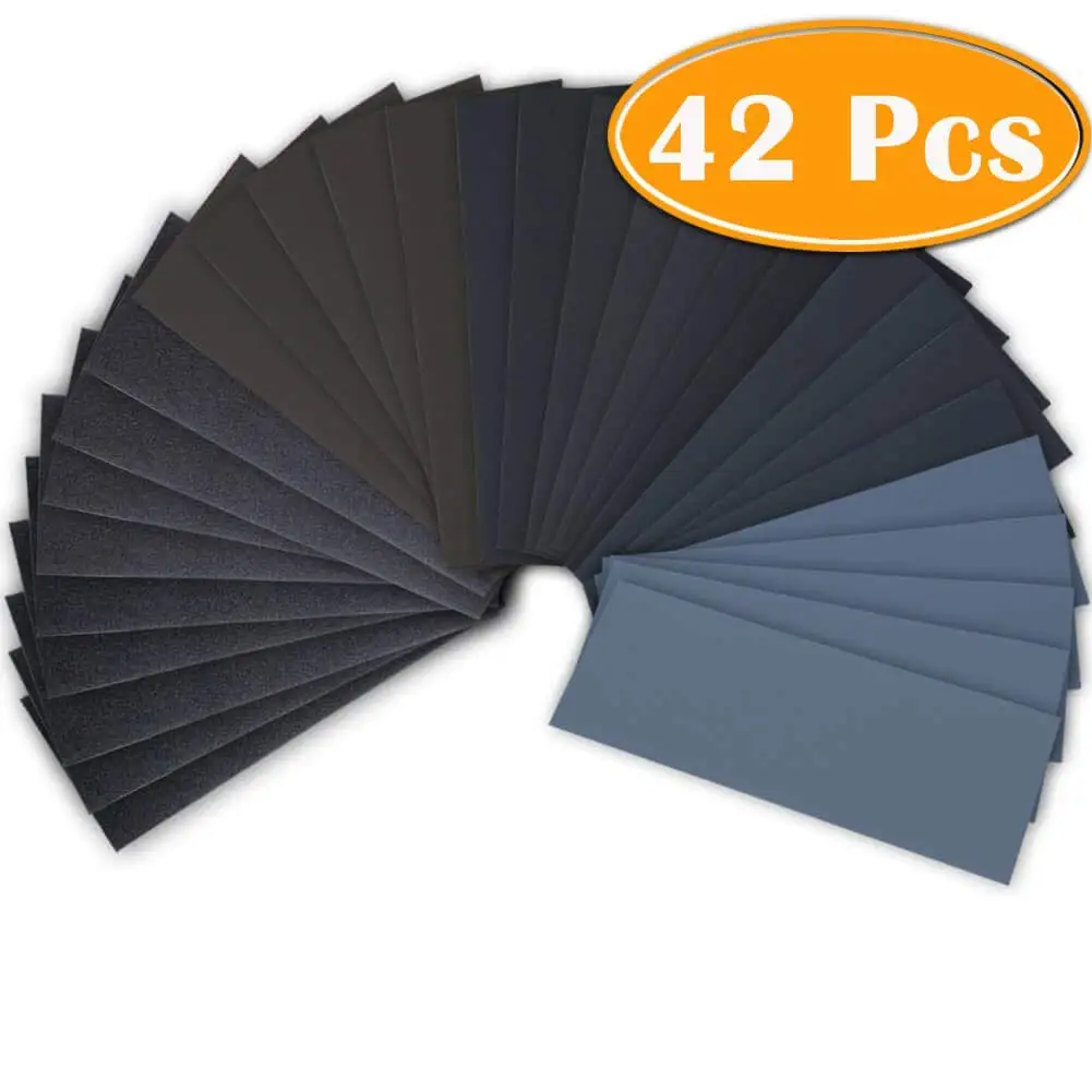

Parts Sandpapers Set Wet/Dry Hook & loop 120-3000 Grit Sanding Paper Sheets