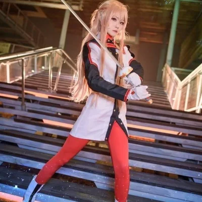 Костюм для косплея из аниме Искусство меча милая девушка Юки юуки Асуна с