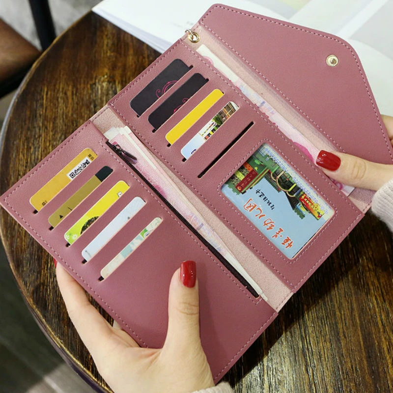 Кошелек женский из искусственной кожи с кисточками Длинный кошелек в Корейском