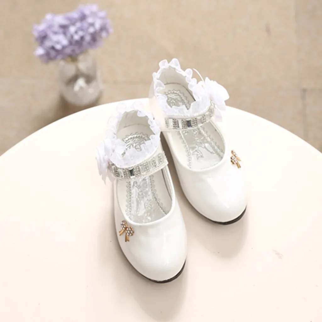 Новинка Весенняя обувь для девочек Балетки принцессы на плоской подошве танцев