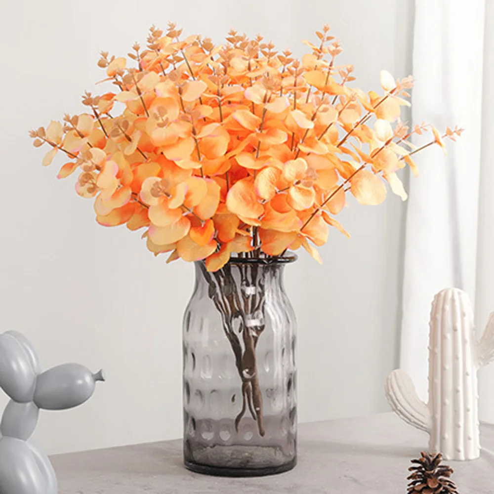 

Realistic Artificial Small Leaves Plants Branches Eucalyptus Grass Home Decor