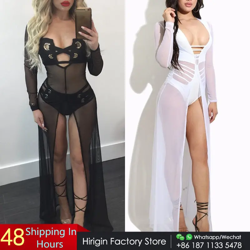 Размера плюс женское пляжное платье Купальник Cover Up 2019 новая футболка с длинным