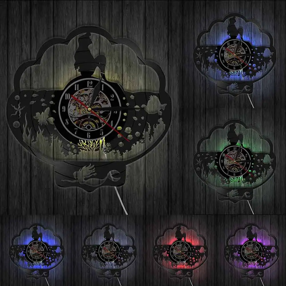 Фантазия Русалка океан декоративный настенный светильник Принцесса Ариэль