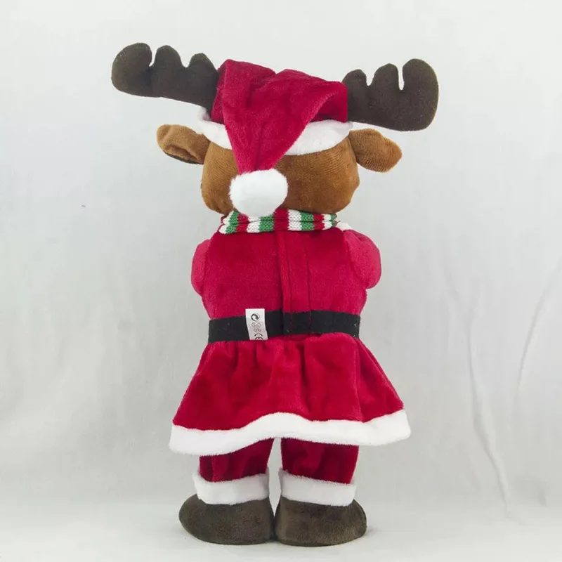 

Electric Santa Claus Christmas Hat Music Stuffed Doll Plush Toy Dancing Music Doll Christmas THIN889