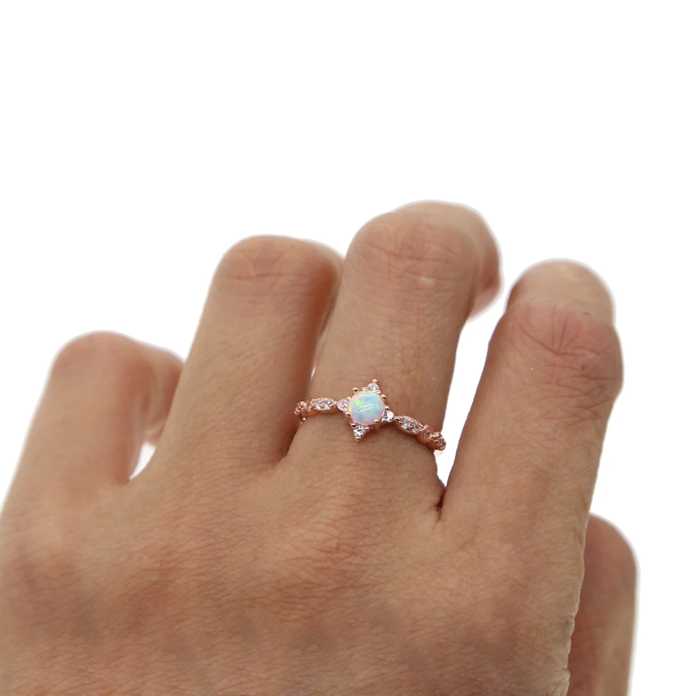 Одежда высшего качества 925 стерлингового серебра с нежными круглыми Белый