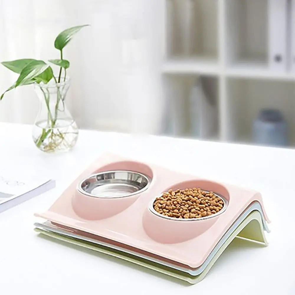 1 шт. миски из нержавеющей стали для собак и кошек путешествий кормушки воды